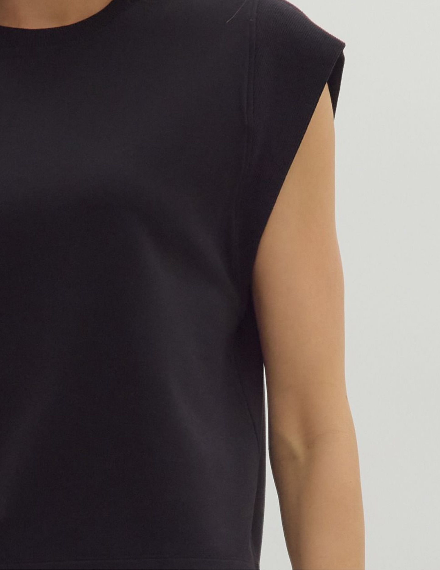 Carmen Cap Sleeve Top- Black - Tres Chic Boutique