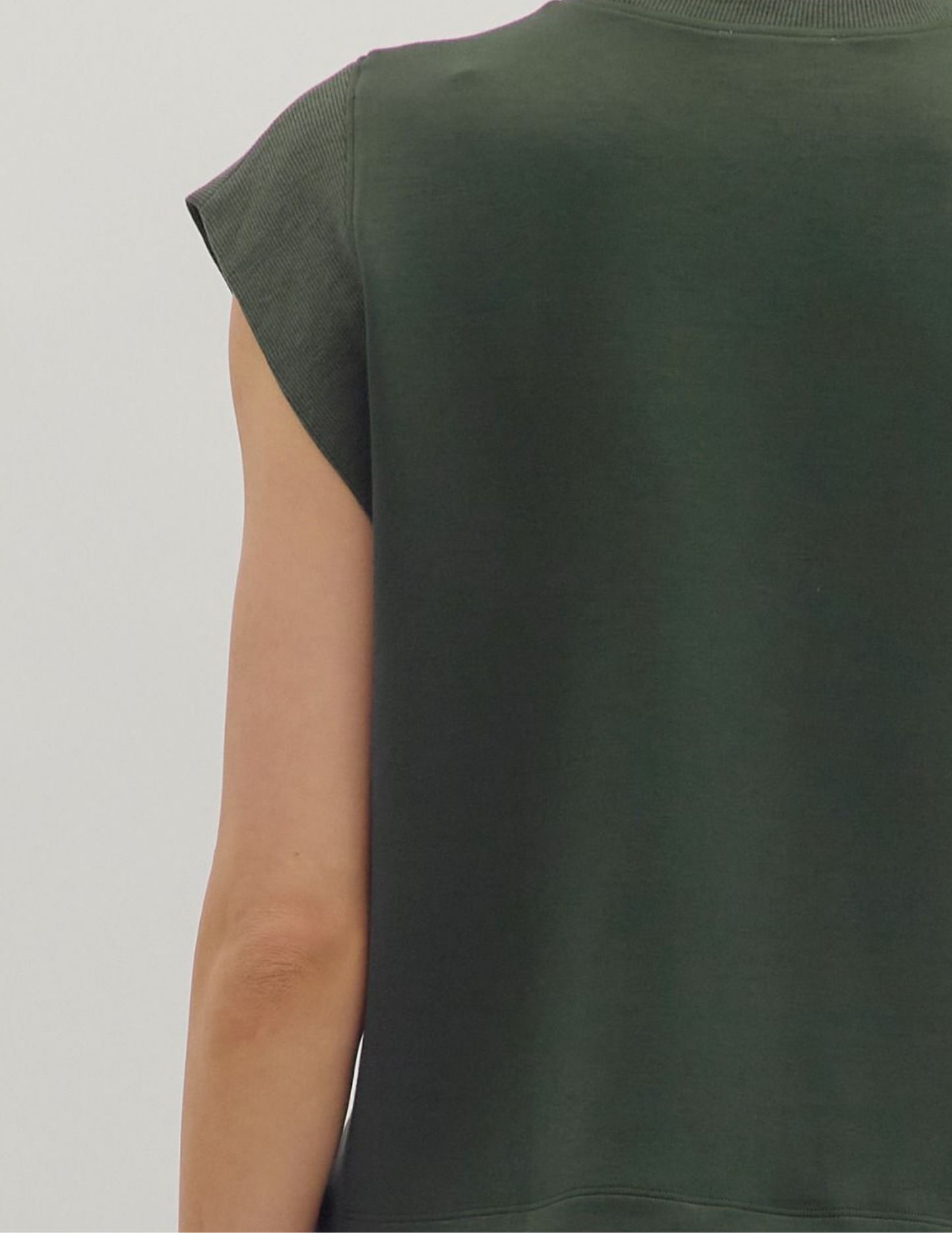 Carmen Cap Sleeve Top- Forest - Tres Chic Boutique