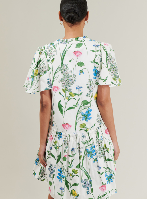 Clove Garden Floral Rock A By Trapeze Mini Dress