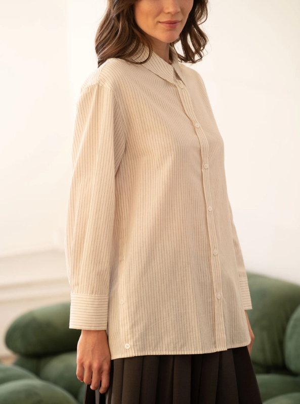 Cotton Button Down Top - Tres Chic Boutique