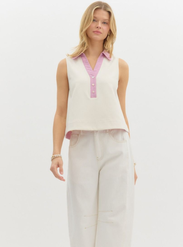 Cream Summer Top