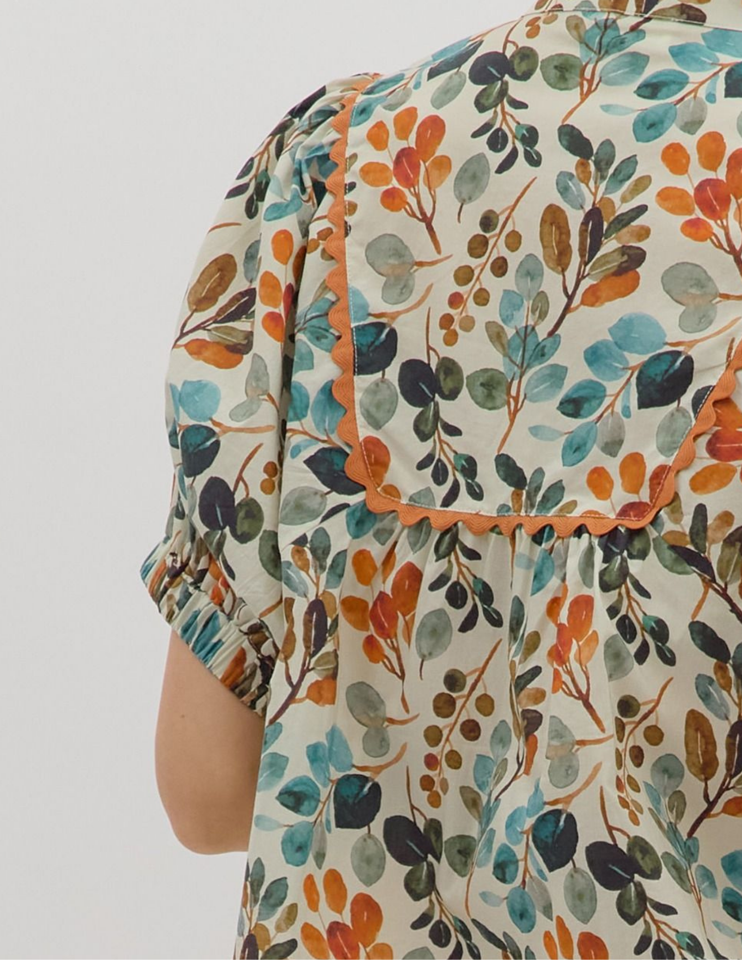 Fall Foliage Ecru Top - Tres Chic Boutique