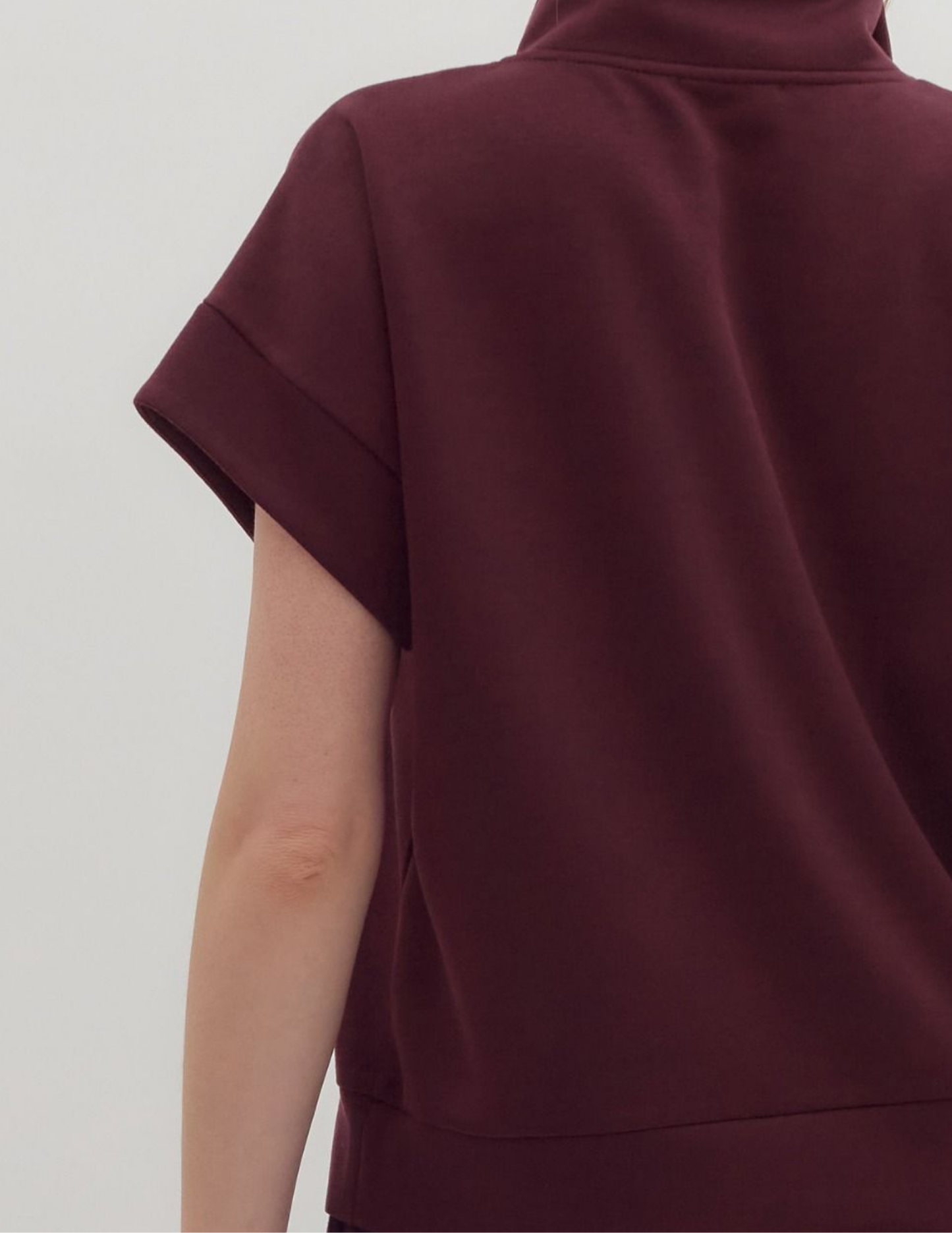On The Go Burgundy Top