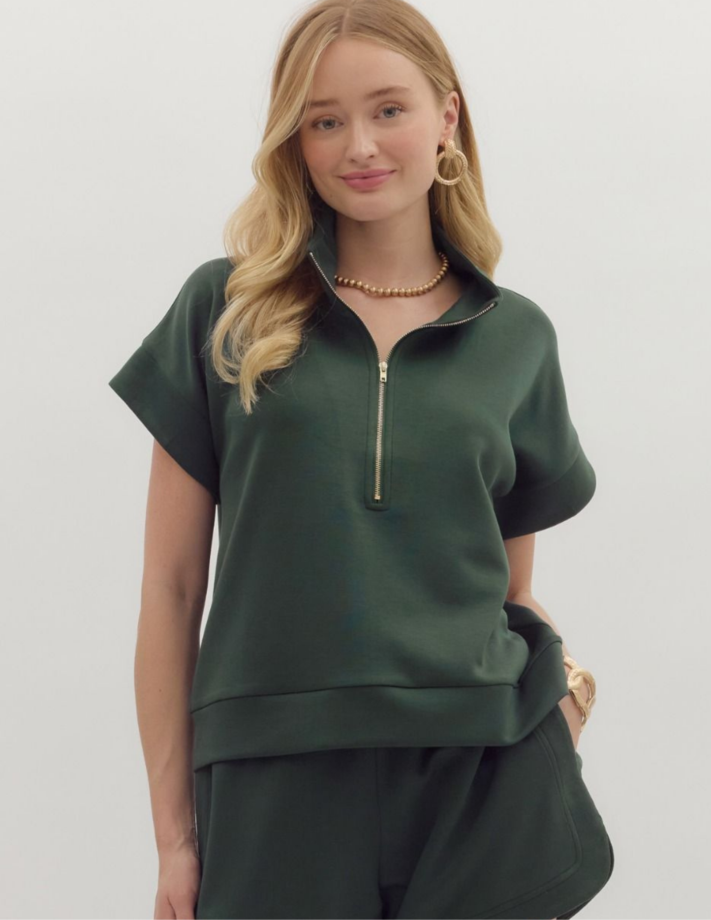 On The Go Forest Top - Tres Chic Boutique