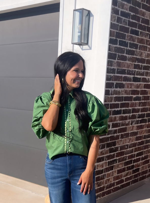 Poplin Top - Tres Chic Boutique