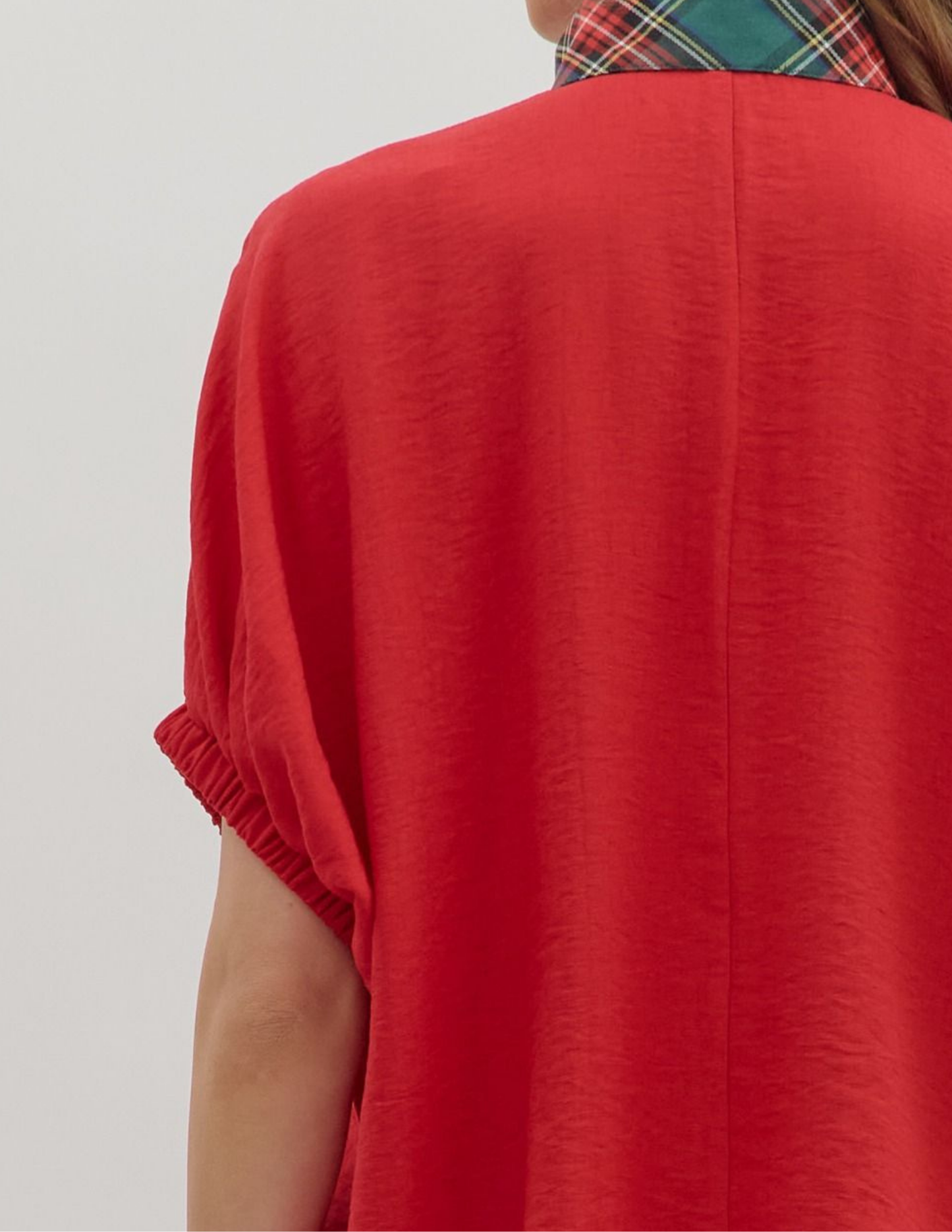 Red Dolman Top