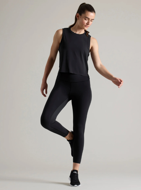 Rhone Apparel- Serene Tank- Black - Tres Chic Boutique