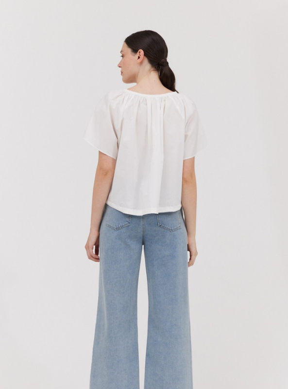 Side Ribbon Tie V-Neck Top - Tres Chic Boutique