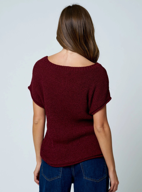 The Colette Top- Burgundy