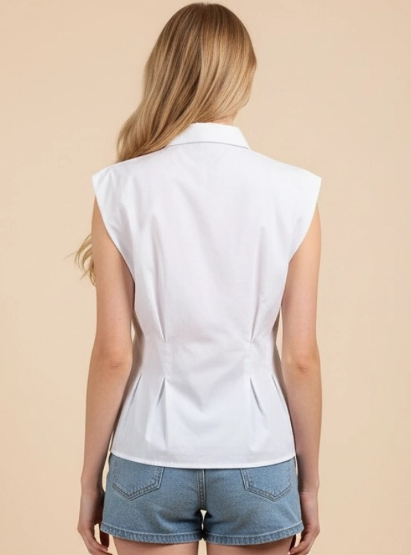 The Sutton Blouse- White