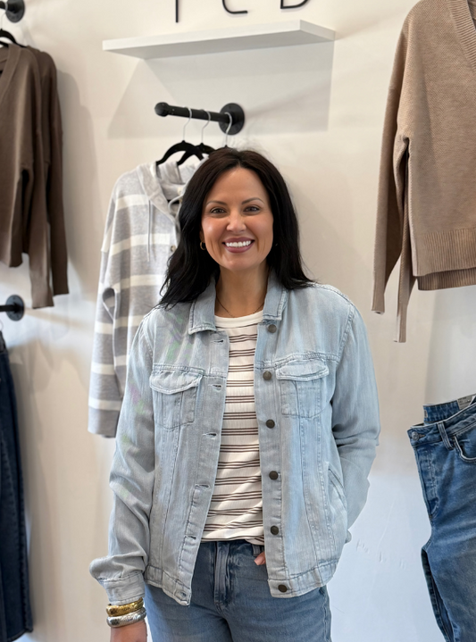 Jackie Jacket- Callie Wash - Tres Chic Boutique
