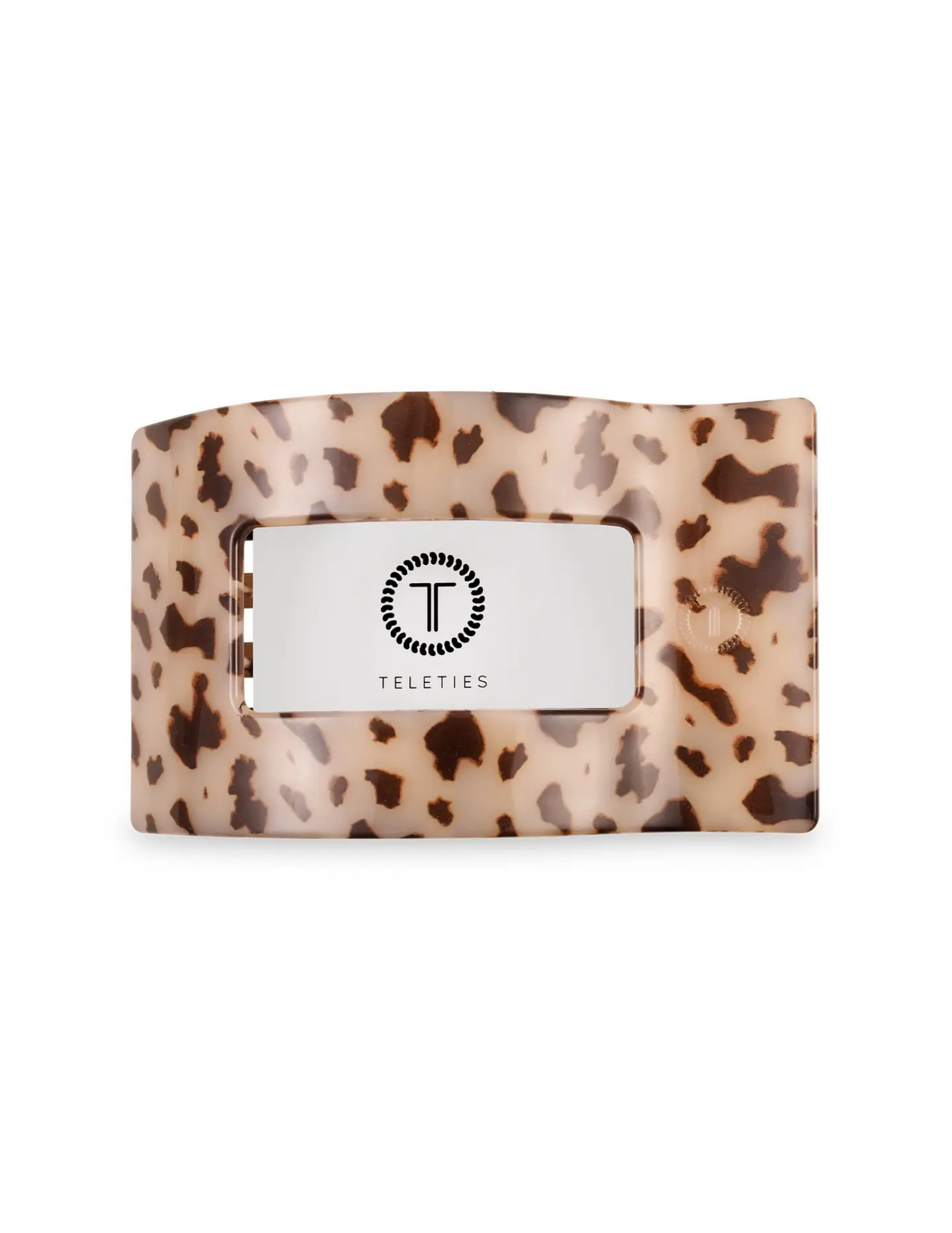 Flat Rectangle Hair Clip - Blonde Tortoise - Medium - Tres Chic Boutique