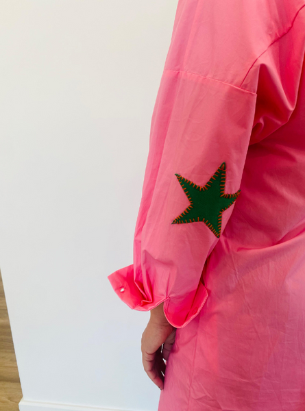Pink Preppy Star Dress