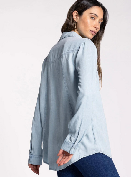 Ginger Button Up Top- Jolie Wash