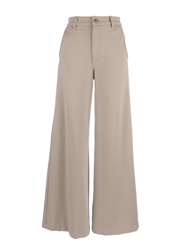 Meg Trouser Stone - Tres Chic Boutique