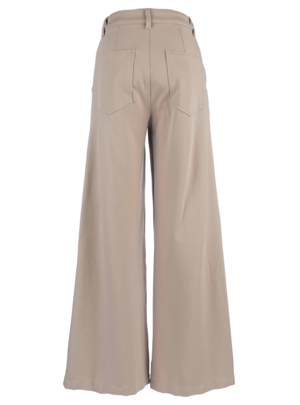 Meg Trouser Stone - Tres Chic Boutique