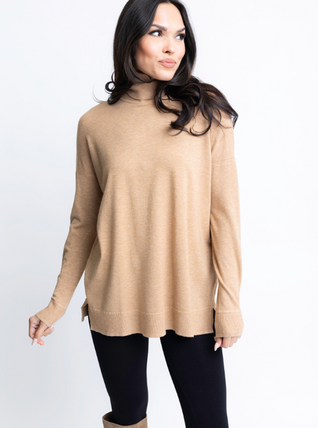 Turtleneck Sweater- Camel