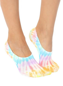 Pastel Tie Dye Liner Socks