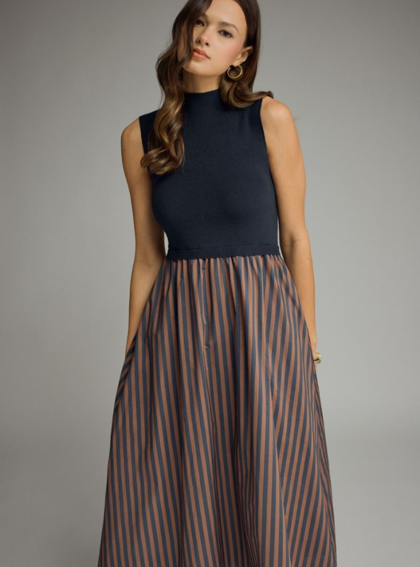 Sinclair Dress- Navy