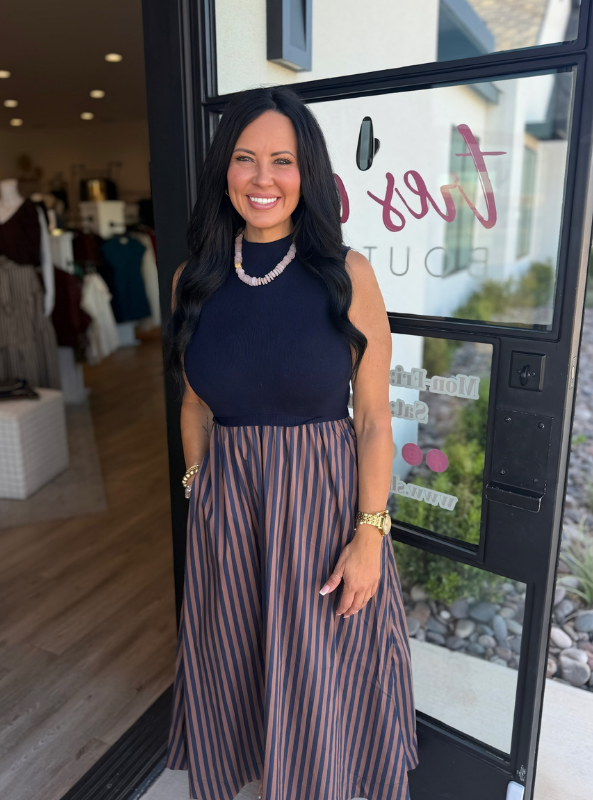 Sinclair Dress- Navy