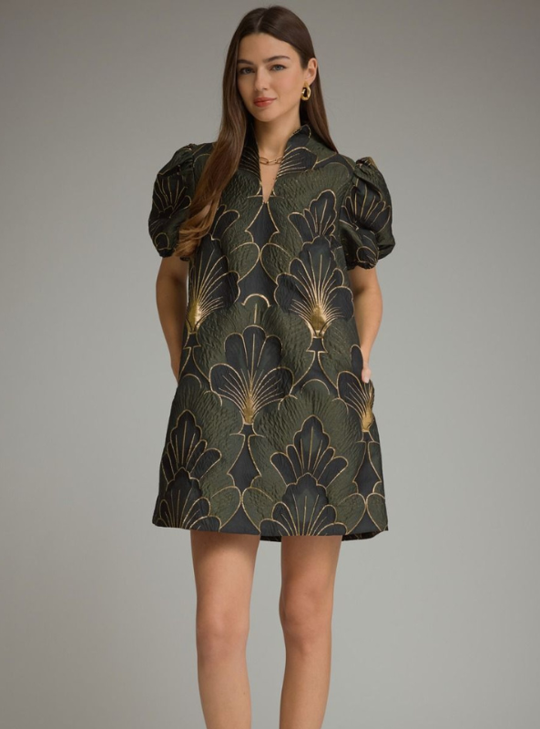 The Astor Dress- Olive