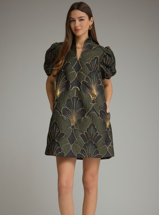 The Astor Dress- Olive
