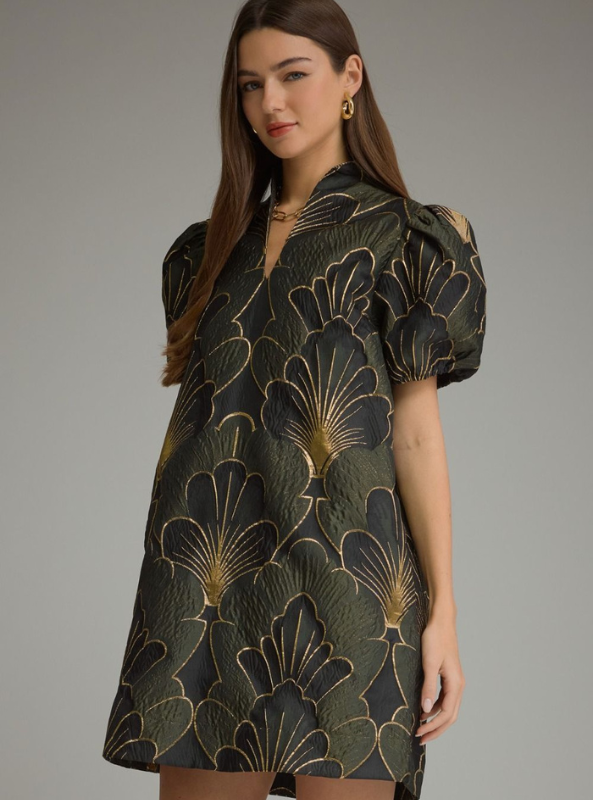 The Astor Dress- Olive