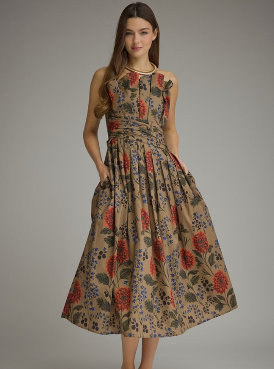 The Carmella Dress - Camel