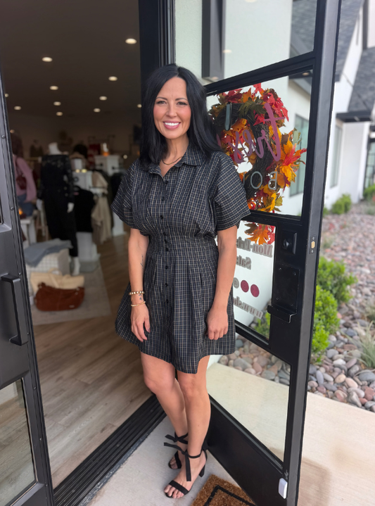 Scotty Plaid Dress