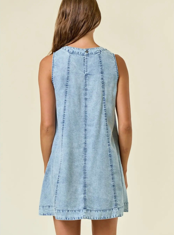 Chambray On The Go Mini Dress