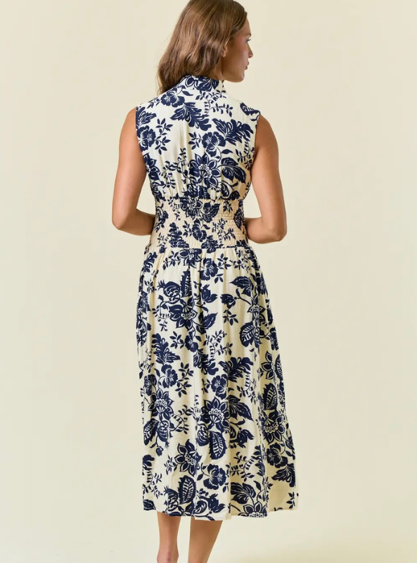Paisley Smocked Waist Dress