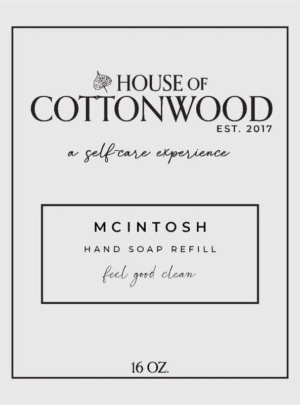 McIntosh 16oz Foaming Hand Soap Refill