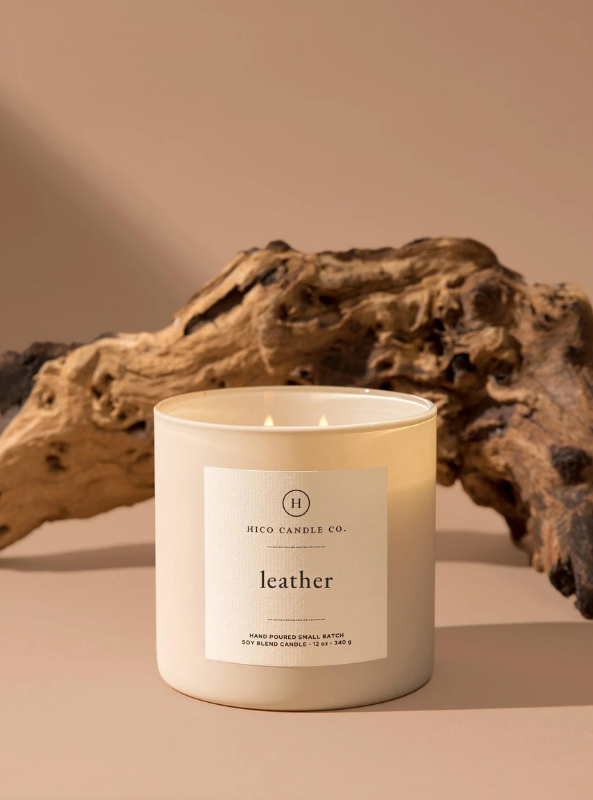 Hico Candle Co. - Leather - 14oz. Candle