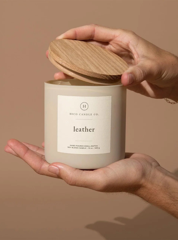 Hico Candle Co. - Leather - 14oz. Candle