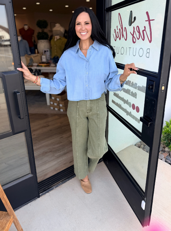 Olive Fall Jeans