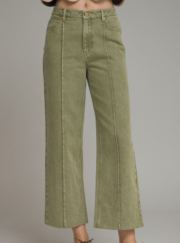 Olive Fall Jeans