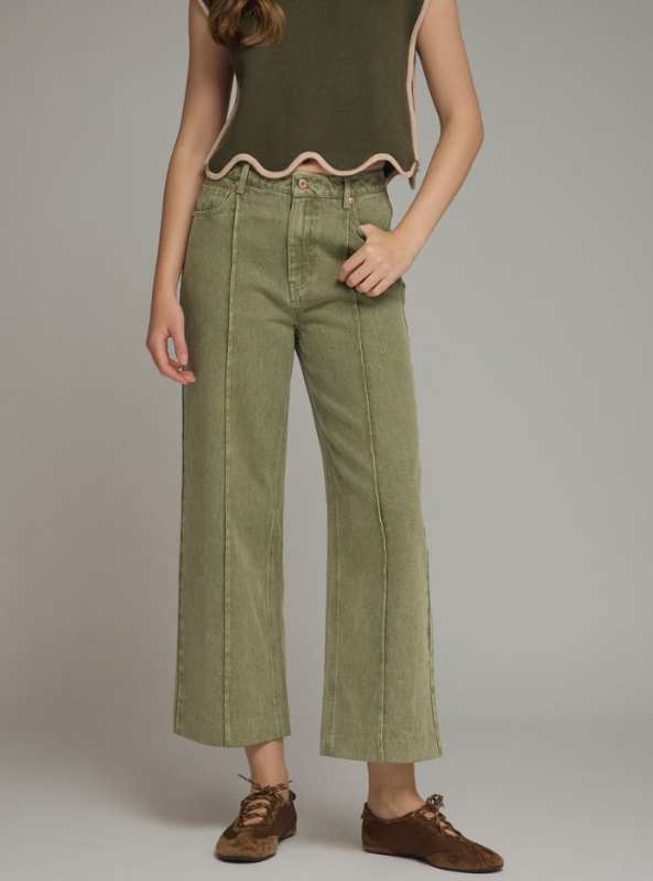 Olive Fall Jeans