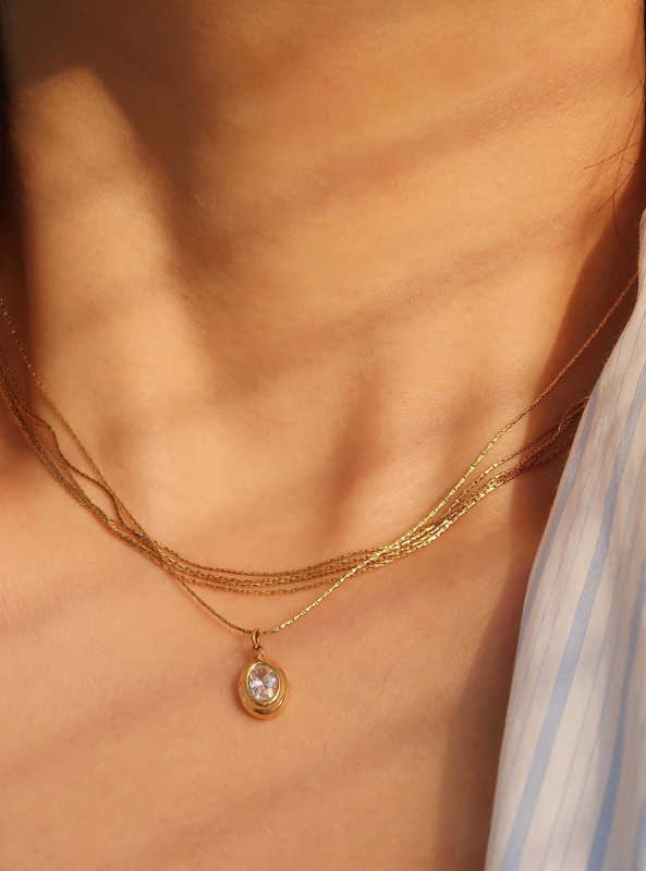 Cornelia Gemstone Necklace