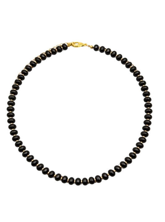 Black Gemstone Necklace