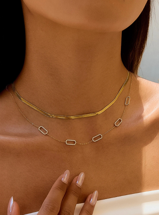 Burnisse Dainty Chain Necklace