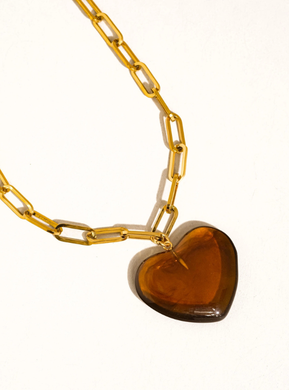 Rouelle Heart Chain Necklace