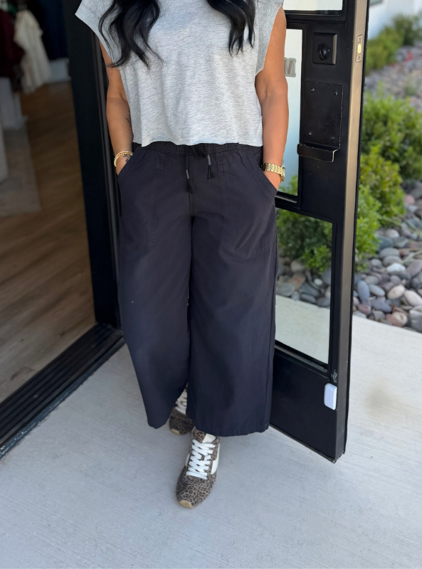 Free People | We The Free Easy Peasy Pull-On Jeans- Black
