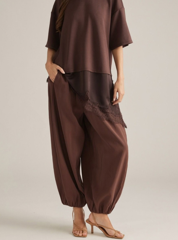 The Ellis Pant- Brown