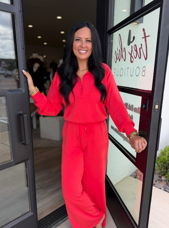 The Tate  Pant- Red