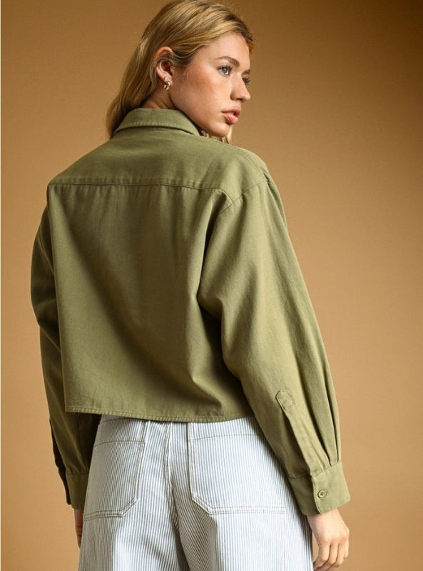 Hannah LS Buttondown Top