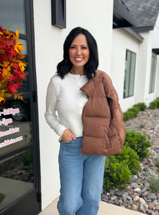 Taryn Top - Heather Grey
