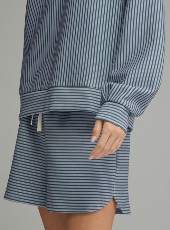 The Hampton Stripe Short- Hunter Green/ Blue
