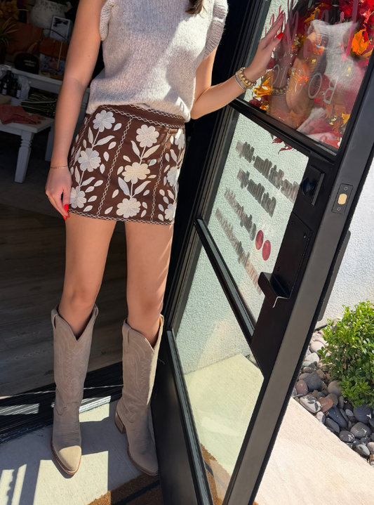 J.Marie Collection - The Cody Skirt - Brown