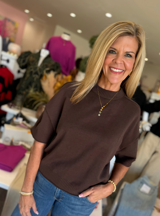 Bella Sweater - Brown