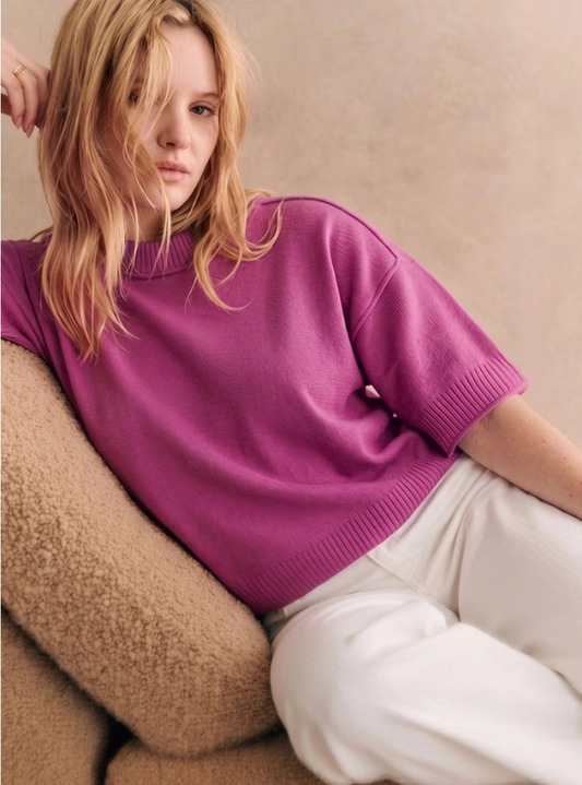 Bella Sweater-Magenta